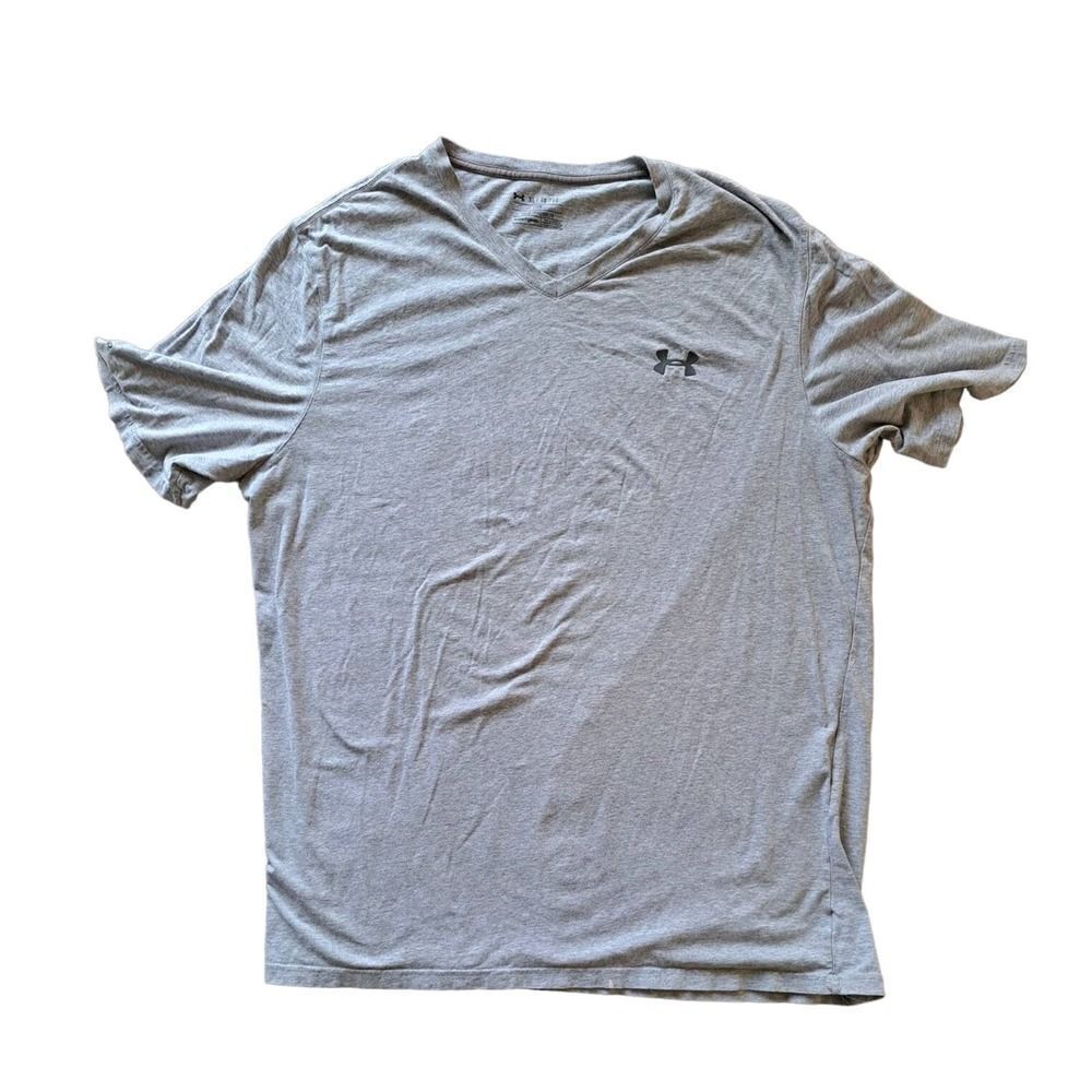Under Armour Heatgear Training T Shirt Mens Size X-Large Gray Loose